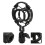 Flexible Microphone Shock Mount for Broadcasting Conference 10cm Size Black 3