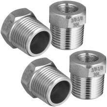 4Stk Gewinde Adapter, Anschluss Für Gartenschlauch, Silber