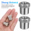 4Stk Gewinde Adapter, Anschluss Für Gartenschlauch, Silber 7