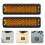 10Pcs Reflective Bicycle Pedal Sheets Orange Nylon Shell Night Safety 10