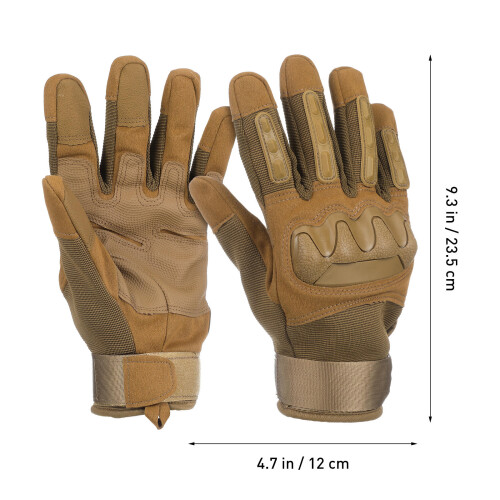 1Par Guantes De Conducción Y Resistentes Con Protección Marrón 1