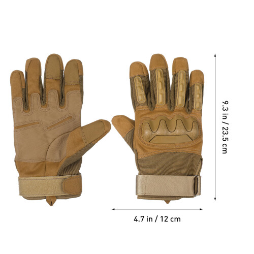 1Par Guantes De Conducción Y Resistentes Con Protección Marrón 2