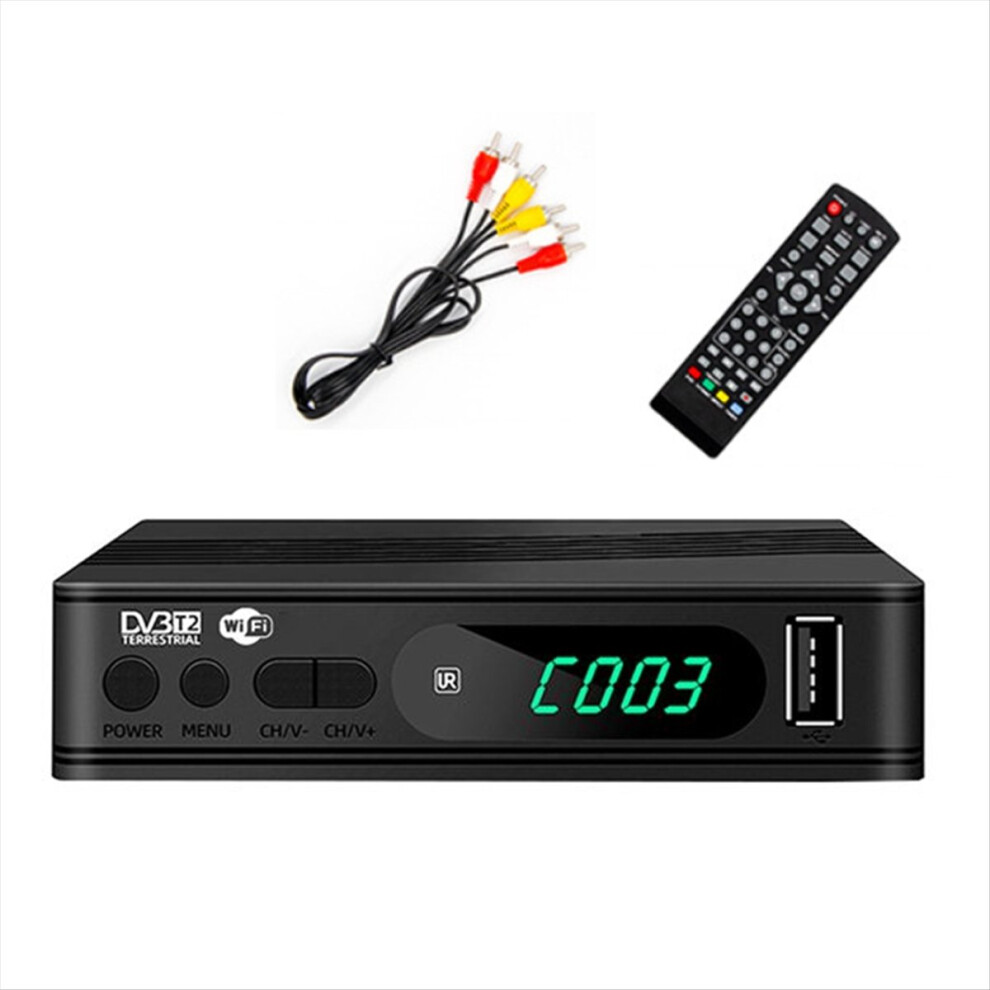 Melitt Dvb-T2 Tv Tuner Terrestrial Satellite Receiver Uk Plug