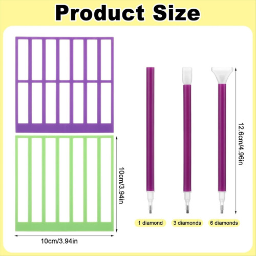 6 Pcs Ruler with 3 Dot Pen 2