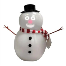 Sprechende, animierte Weihnachtspuppe mit blinkenden Augen