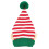 Kerstmuts Volwassenen Gestreepte Muts met Oor Dwerg B 2