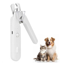 2-in-1 nagelknipper en -slijper voor huisdieren. Dubbele led-verlichting. Geschikt voor alle huisdieren.