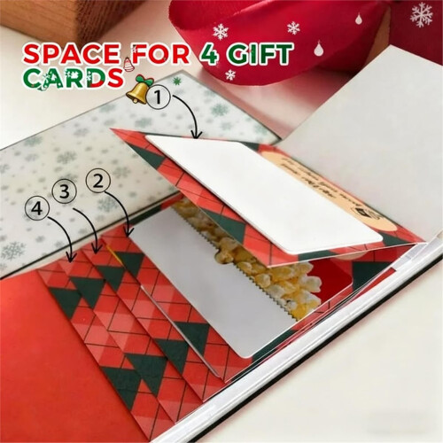 Handgefertigtes Weihnachtsgeschenkkartenheft 2