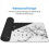 Black and White Gaming Mouse Pad,Large Mat 4