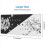 Black and White Gaming Mouse Pad,Large Mat 7