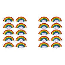 Regenbogenfächer, Pride-Faltfächer, Accessoires für Schwule