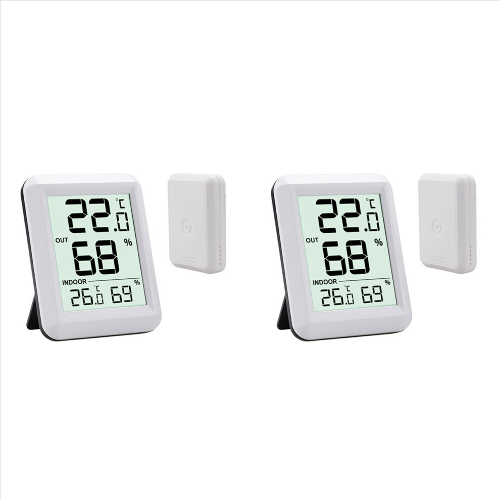 Melitt Wireless Thermometer Hygrometer Babyroom Lcd Indoor Outdoor Sensor