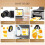 16pcs Sublimation Luggage Tags PU Leather Name Tag 8