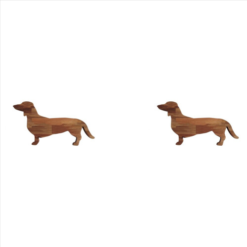 15,7 inch teckel hond dinerbord kaasplank kerst