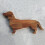 15,7 inch teckel hond dinerbord kaasplank kerst 10