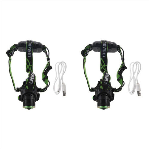 LED Mechanical Dimmable head light lamp T6 Rechargeable Lighting Lamp 1