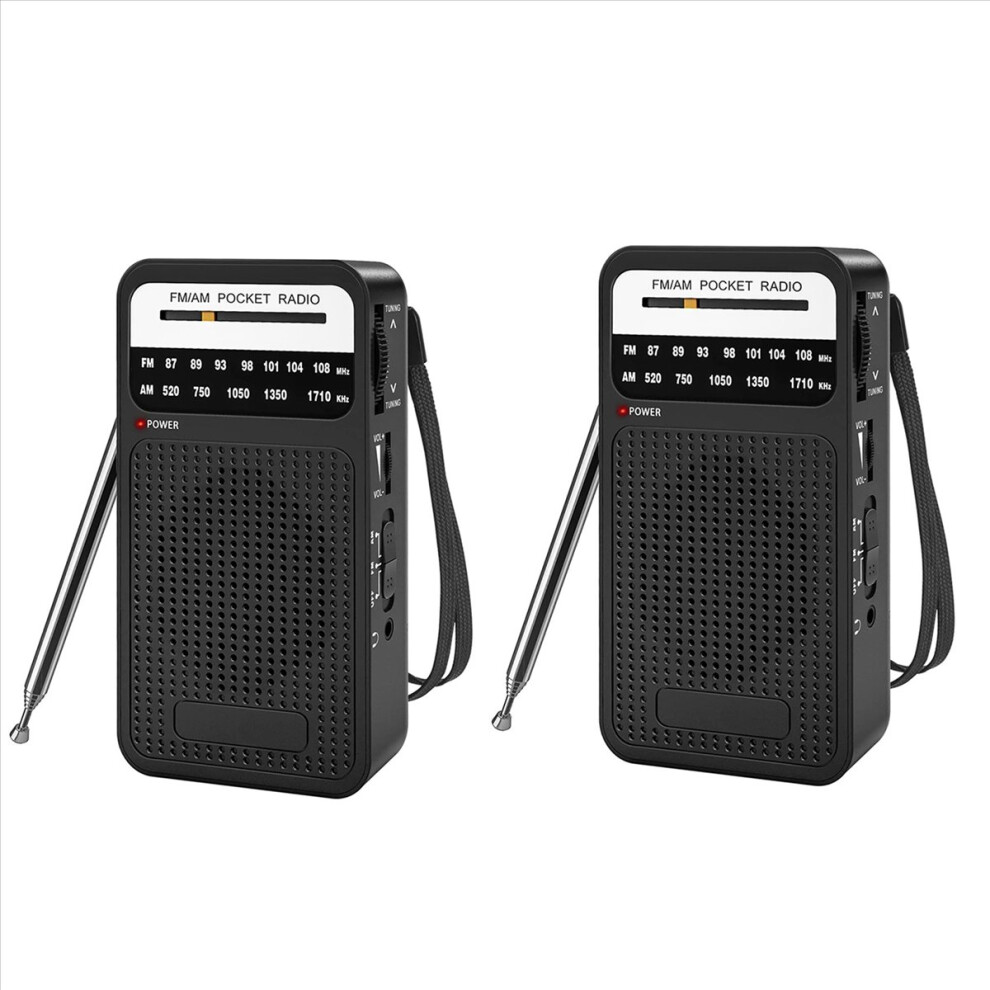 Am Fm Pocket Radio, Transistor Radio With Loudspeaker, Headphone Jack 4853020740281