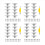 10 Pcs 29mm Fingerboard Trucks Finger Skateboard Deck with Nuts 2
