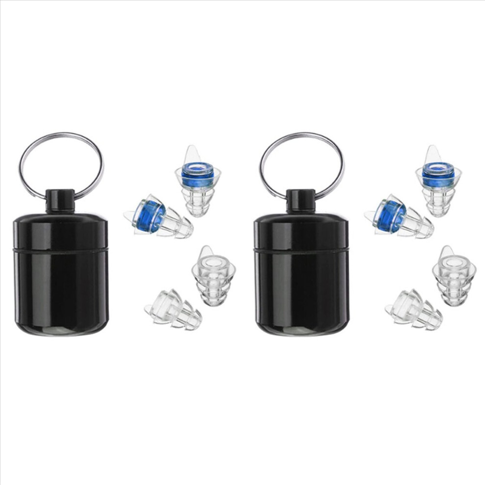 2 Pairs High Fidelity Concert Ear Plugs For Djs, Nightclub, 4853020749789