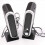 2 Pcs USB Computer Speakers Stereo 3.5mm with Ear Jack for Desktop 7