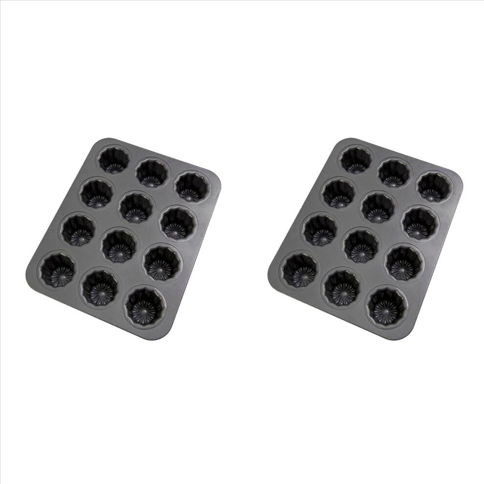 12-Cavity Canele Mold For Oven Baking Pudding Molds 4853020748294