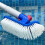 Pool Brush for Step & Corner, Rotatable Hand Scrub Brush, 11