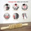 12 Rollers Houten Massager Gebogen Oefenroller Sticks 5