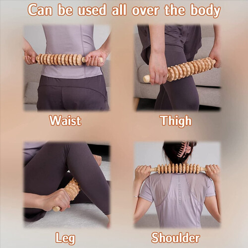 12 Rollers Houten Massager Gebogen Oefenroller Sticks 2