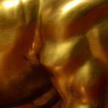 2x Feng Shui Glücksbullen-Statue aus Messing, Skulptur aus Goldkupfer