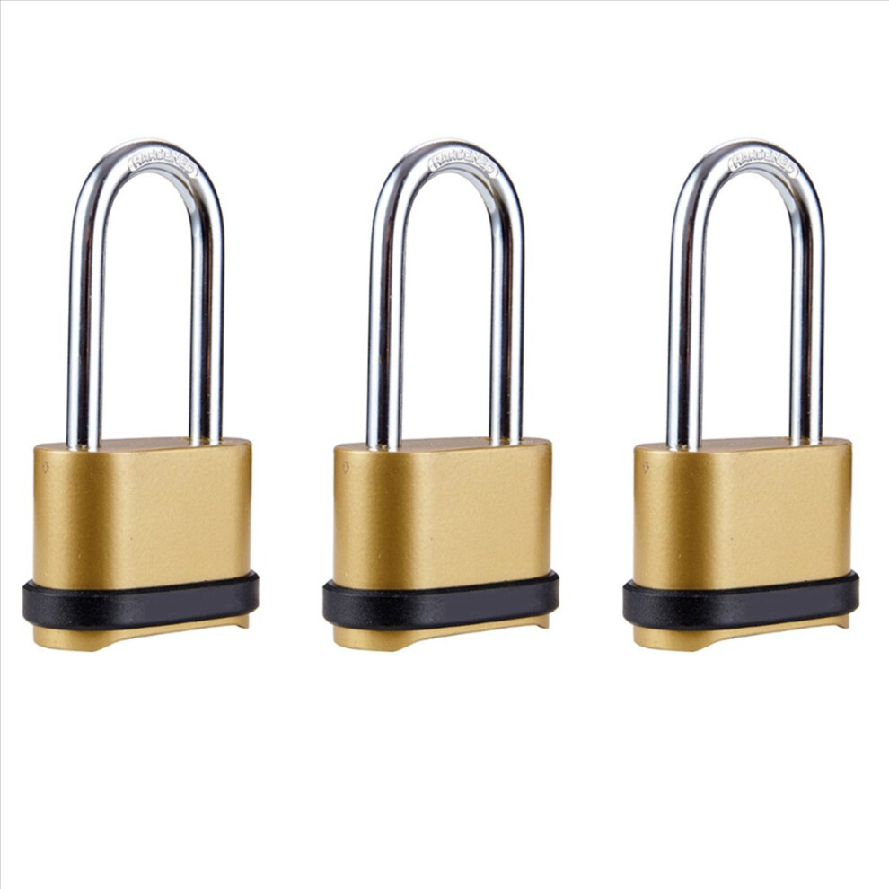 Long Beam Combination Lock, Padlock, Extended Lock Hook Bottom 4853020755070
