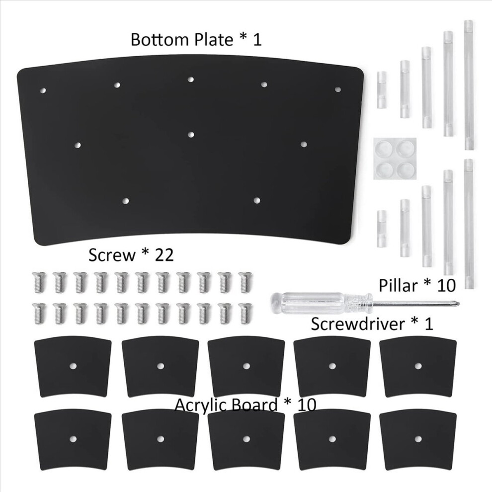 10 Tier Display Stand, Acrylic Riser Stand Perfume Holder 4853020754875