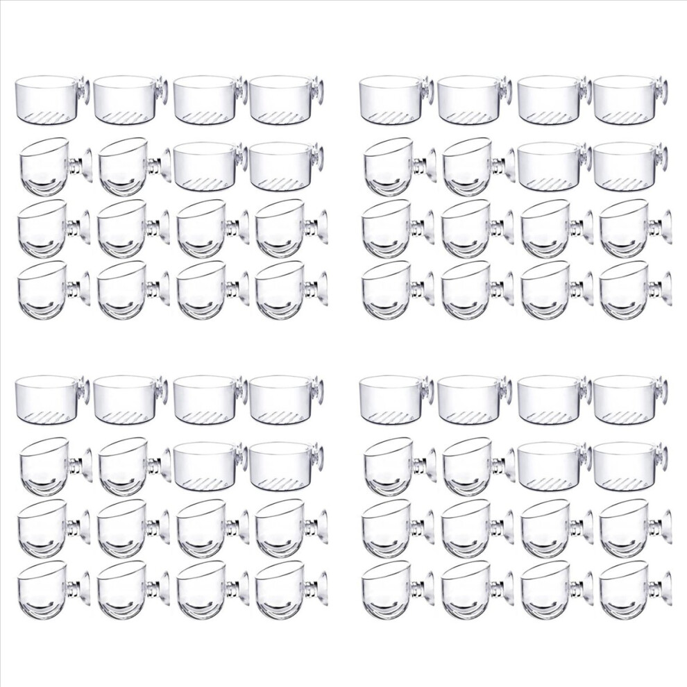 16Pcs Aquatic Plant Cups, Acrylic Pot With Suction 4853020754592