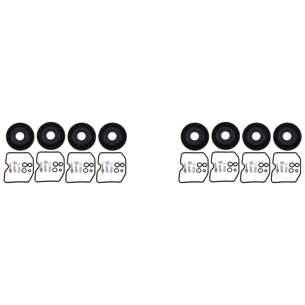Carburetor Repair Kit Floating Needle Gasket Air Screw Diaphragm Black/Silver 4853020759344