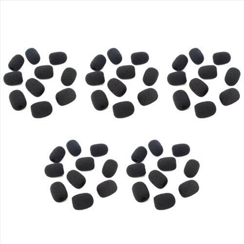 100 Stück Mikrofon-Headset-Grill-Windschutz-Schaumstoff-Mikrofonabdeckung 1