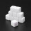 16MM Acrylic Cubes Blank Dice for ,Math Counting 50PCS 8