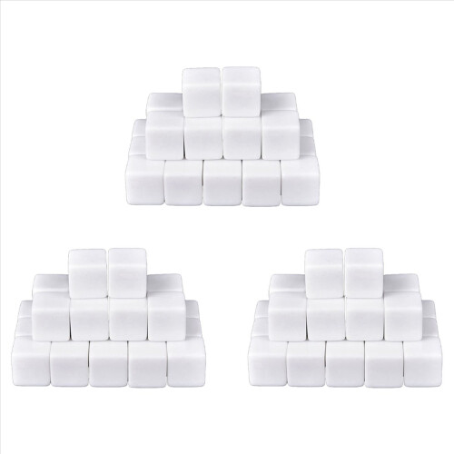 16MM Acrylic Cubes Blank Dice for ,Math Counting 50PCS 1