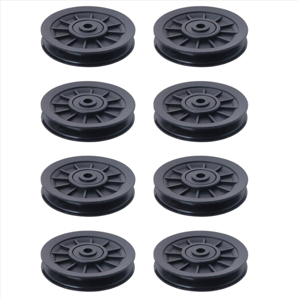 Melitt 4Pcs Universal 105Mm Diameter Wearproof Bearing Pulley Wheel Gym Part