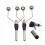 2PC Double Head Bi-Ceramic Tip Fly Tying Bobbin Holder for Fishing 9