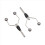 2PC Double Head Bi-Ceramic Tip Fly Tying Bobbin Holder for Fishing 3