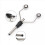 2PC Double Head Bi-Ceramic Tip Fly Tying Bobbin Holder for Fishing 4