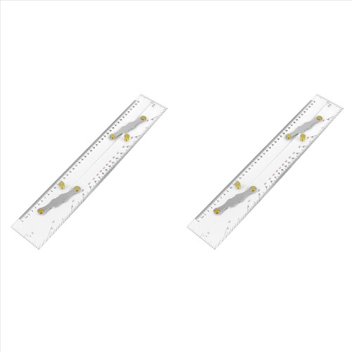 Parallel-Schiffslineal mit klaren Skalen, 450 mm, Seekarten 1