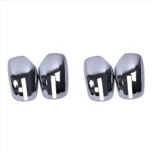 2Pcs Car ABS Chrome Rear View Side Mirror Cover Trim for