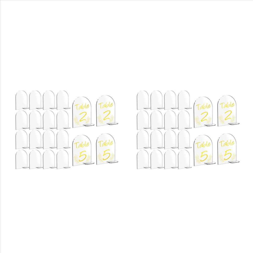 20 Packs 6X4 Inch Blank Acrylic Numbers Signs 4853020765987
