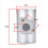 Luchtstroommeter 76mm sensoradapter geschikt voor 6
