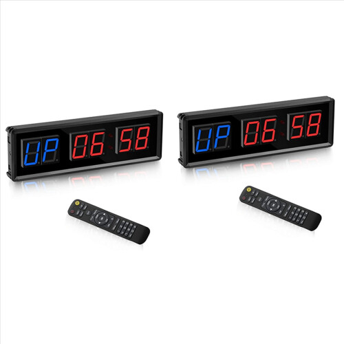 Gym Timer,LED Interval Digital Countdown Wall Clock Fitness Timer 1