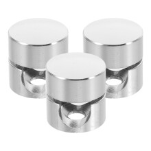 3Ud Sujetacables De Aluminio Plata Para Y Decoración