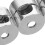 3Ud Sujetacables De Aluminio Plata Para Y Decoración 8