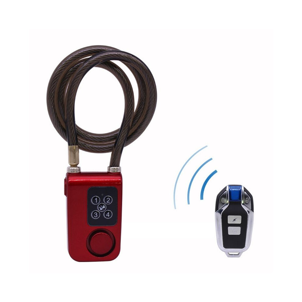 Cycling Security Lock Wireless Rc Vibration Alarm Red 4853020784698