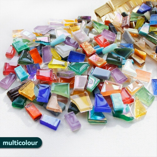 Triangular Mosaic Tiles, MulticolorDIYglass Making Sets 2