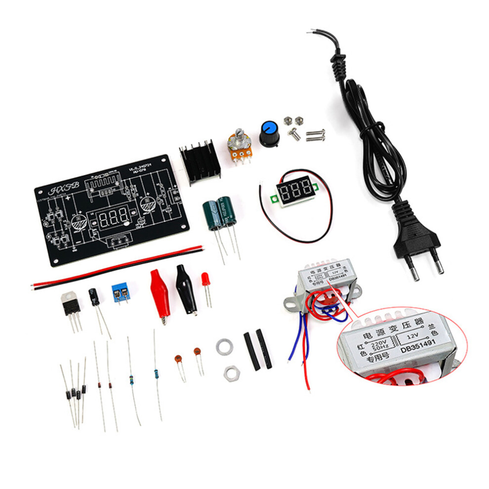 LM317 Adjustable Regulated Power Supply DIY Kit AC 220V EU Plug-image-OPC-PMQQFH5-NEW